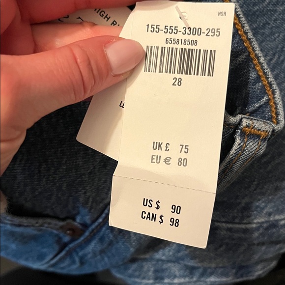 Abercrombie high rise taper Jeans size 28 NWT - Picture 11 of 11